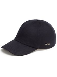 Zegna casquette à plaque logo - Bleu