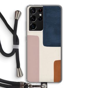Geo #5: Samsung Galaxy S21 Ultra Transparant Hoesje met koord