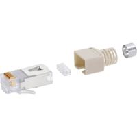 BEL Stewart Connectors CE6323 RJ45-stekkerverbinder CAT 5e Stewart SS37 Stekker, recht Aantal polen: 8P8C Grijs 1 stuk(s) - thumbnail