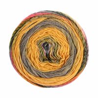 Gomitolo Finito 554 Kleur: Oker-Grijspaars-Oranje-Grijs-Paars - thumbnail