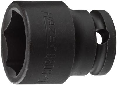 HAZET Krachtdopsleutel 880S-19 · 3/8 inch (10 mm) vierkant hol · Buiten-zeskant-tractieprofiel · SW 19 mm