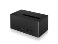 ICY BOX-1121-C31 USB docking station 2.5/3.5 HDD-/SSD Antraciet, Zwart - thumbnail