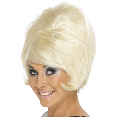 Smiffys Verkleed pruik - Jaren 60 - blond - dames - 60s - damespruik