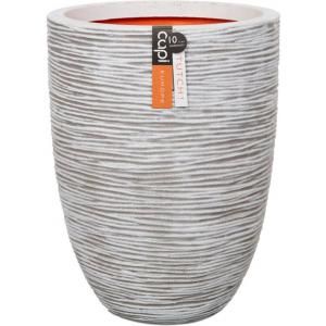 Capi Nature Rib NL vase laag 44x56cm bloempot ivoor