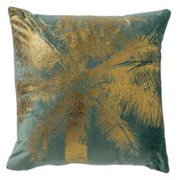 Dutch Decor - LEVAN - Kussenhoes 45x45 cm - gouden opdruk - Sagebrush Green - groen - thumbnail