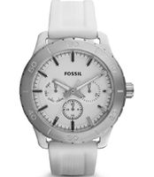 Horlogeband Fossil BQ1058 Silicoon Wit 20mm