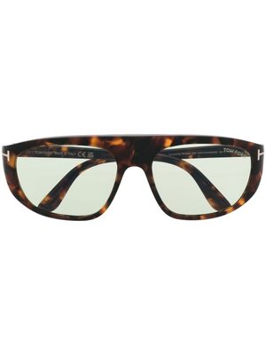 TOM FORD Eyewear lunettes de soleil FT1002 - Marron