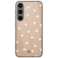 Samsung Galaxy S25 glazen hardcase - Sweet daisies