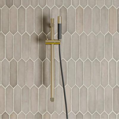 Glijstang set SaniClear Brass | 60 cm | Incl.Handdouche en Doucheslang | Geborsteld messing - mat goud