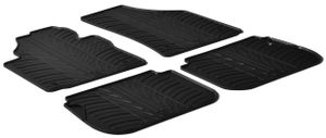 Rubbermatten passend voor Volkswagen Caddy 2004- (G-Design 4-delig + montageclips) GL0070