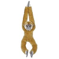 Grote pluche hangende lichtbruine aap/apen knuffel 98 cm   -