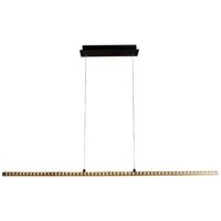 ECO-Light SOLARIS 9054 L WO LED-hanglamp LED 36 W Zwart, Hout