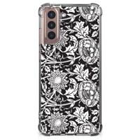 Samsung Galaxy S21 Plus Case Black Flowers