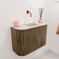 Toiletmeubel Mondiaz Joya Dlux | 63.2 cm | Meubelkleur Dusk | Faye wastafel Nata Wasbak Midden | Zonder kraangat(en) Toiletmeubel Mondiaz Joya Dlux | 63.2 cm | Meubelkleur Dusk | Faye wastafel Nata Wasbak Midden | Zonder kraangat(en)