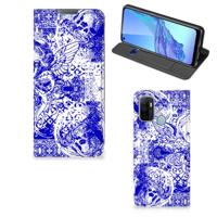 Mobiel BookCase OPPO A53 | A53s Angel Skull Blauw
