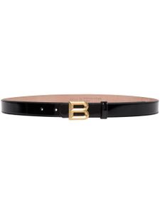 Bally ceinture en cuir à boucle logo - Noir