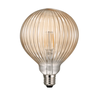 Deco lichtbron E27 fitting amberglas warm wit 1.5W &apos;Avra&apos;