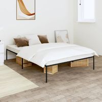 Bedframe metaal zwart 120x190 cm