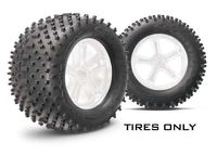 Sporttraxx tires, medium compound (1 pair) (tires only)