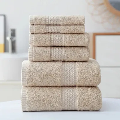 3-delige Luxe Katoenen Handdoekset, Ultra Zacht, Zeer Absorberend