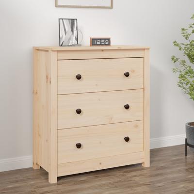Dressoir 70x35x80 cm massief grenenhout