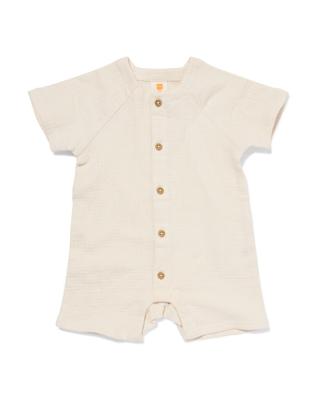 HEMA Newborn jumpsuit mousseline ecru (ecru)