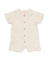 HEMA Newborn jumpsuit mousseline ecru (ecru)