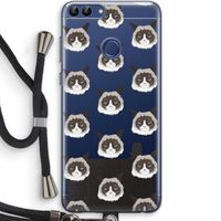 It's a Purrr Case: Huawei P Smart (2018) Transparant Hoesje met koord