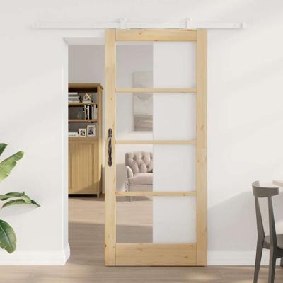 Schuifdeur met Hardware Set 'ORKDAL'van Massief Hout & Glas
