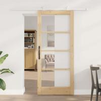 Schuifdeur met Hardware Set 'ORKDAL'van Massief Hout & Glas