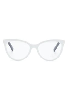 Moncler Eyewear lunettes de vue ML5208 021 à monture papillon - Blanc