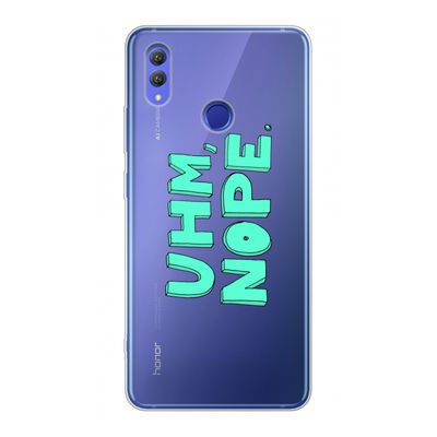UHM, NOPE.: Honor Note 10 Transparant Hoesje