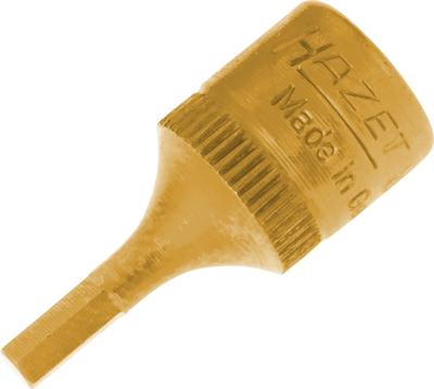 HAZET Dopsleutelbit | 1/4 inch (6,3 mm) vierkant hol | Binnen-zeskant-profiel | SW 3 mm - 8501-3-