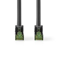 CAT7-Kabel | PiMF | RJ45 Male | RJ45 Male | 10.0 m | Rond | LSZH | Zwart | Polybag - thumbnail