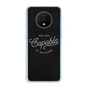 Capable: OnePlus 7T Transparant Hoesje