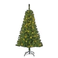 Kunst kerstboom Black Box Charlton 340 tips met licht 155 cm