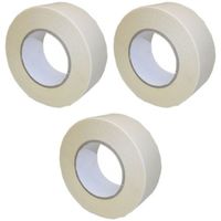 3x Dubbelzijdig plakband / tapijttape wit 150 cm