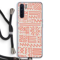 Marrakech Pink: Oppo A91 Transparant Hoesje met koord