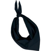 Bandana/hals zakdoek - zwart - voor kind en volwassenen - polyester/katoen