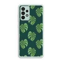 Monstera leaves: Samsung Galaxy A52s 5G Transparant Hoesje - thumbnail