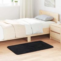 Hoogpolig vloerkleed NAVARRA 60x100 cm polyester zwart