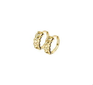 Klapoorringen Gourmetschakel geelgoud 5 x 13 mm