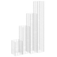 Schanskorf plantenbakken 4 st 30x30x50/100/150/200 cm ijzer