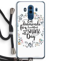 Diamonds: Huawei Mate 10 Pro Transparant Hoesje met koord