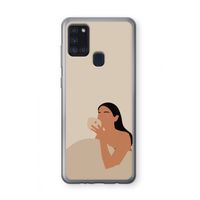 Fresh coffee: Samsung Galaxy A21s Transparant Hoesje