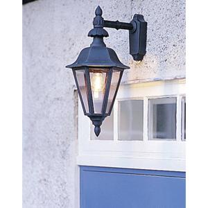 Konstsmide Pallas Down 483-750 Buitenlamp (wand) Spaarlamp, LED E27 60 W Zwart