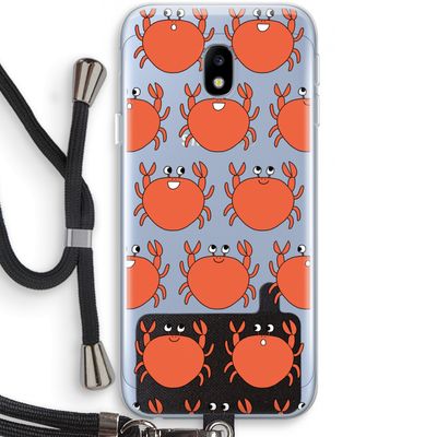 Krab: Samsung Galaxy J3 (2017) Transparant Hoesje met koord