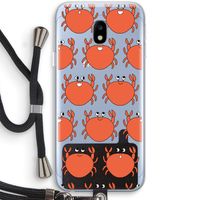 Krab: Samsung Galaxy J3 (2017) Transparant Hoesje met koord Krab: Samsung Galaxy J3 (2017) Transparant Hoesje met koord