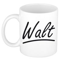 Walt voornaam kado beker / mok sierlijke letters - gepersonaliseerde mok met naam   - - thumbnail