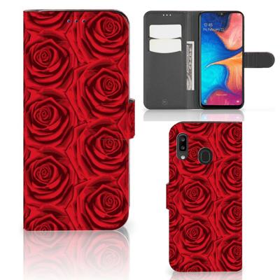 Samsung Galaxy A30 Hoesje Red Roses Samsung Galaxy A30 Hoesje Red Roses